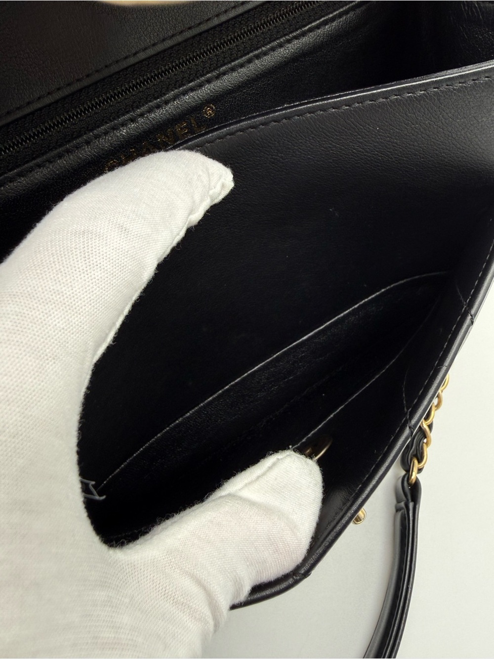 CHANEL Black Quilted Calfskin Leather Gold Class CC Top Handle Bag - Picture 14 of 17
